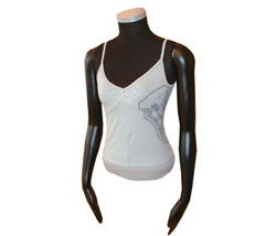 Womens V-neck side print vest