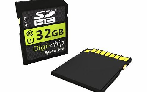 Digi-Chip HIGH SPEED 32GB UHS-1 CLASS 10 SDHC Memory Card for Nikon Coolpix L26, L810, L610, L820, L28, L320, L830, P310, P510, P7700, P520, P7800, P330, S31, AW110 and Coolpix A Digital Camera