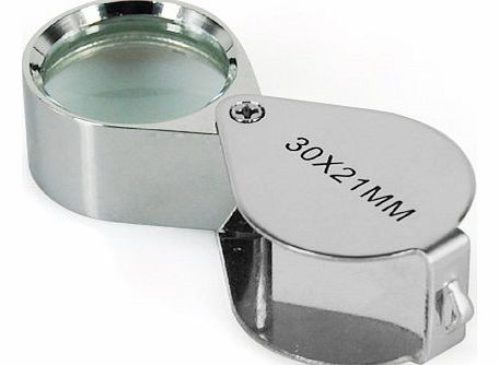 Digiflex  Jewellers Loupe 30 x 21mm Glass Jewellery Antiques Magnifier Hallmark Eye Lens