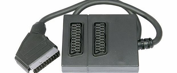 Digital Systems Twin Scart Adapter____2 Way Scart Lead Cable Splitter Adapter Switch Box