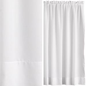 Slot Headed Voile Panel, White, W300cm x Drop 160cm