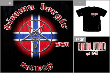 Dimmu Borgir (Norwegian Flag) T-Shirt