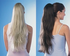 DIMPLES clip-on ponytail