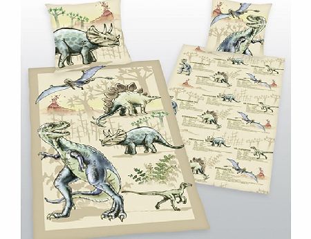 Dinosaurs Dinosaur Single Cotton Duvet Cover and