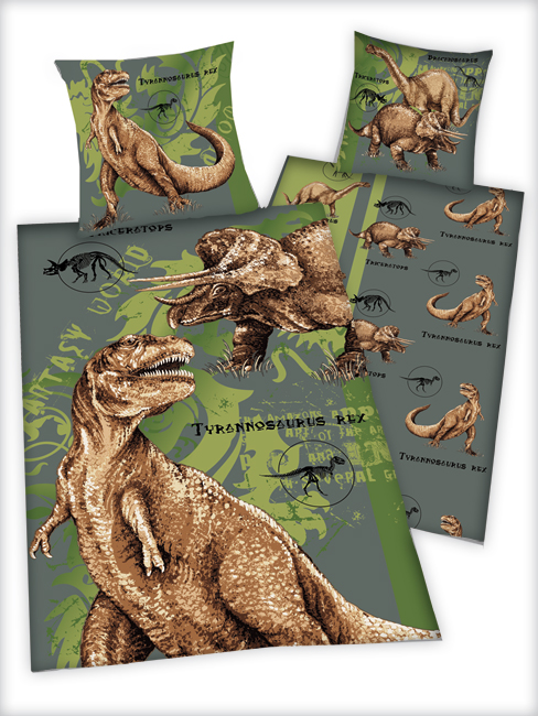 Dinosaurs Duvet Cover and Pillowcase Set -
