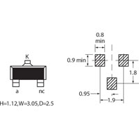 Diodes Inc. BZX84C2V4 SOT-23 2.4V ZENER DIODE (RC)