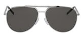 Dior Christian Dior DIOR 0107/S& Sunglasses 010 (R6) SILV/BROWN (GREY) 61/13 Medium