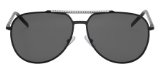 Dior Christian Dior DIOR 0107/S Sunglasses SAZ (LV) BLACK SHIN (GREY) 61/13 Medium