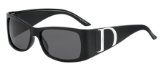 Christian Dior DIOR D 2 Sunglasses 584 (BM) BLACK (DK GREY) 55/15 Medium
