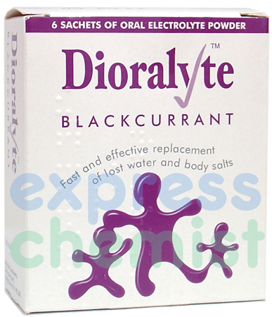Dioralyte Sachets Blackcurrant 6x