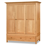 Direct Forest Products Oakhampton 3 Door 3 Drawer Wardrobe in Ash