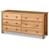 Products Oakhampton 3 over 3 Drawer Chest in Ash