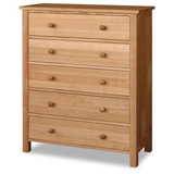 Direct Forest Products Oakhampton 5 Drawer Chest in Ash