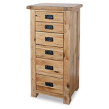 Direct Forest Products Trafalgar 6 Drawer Chest in distressed American Oak