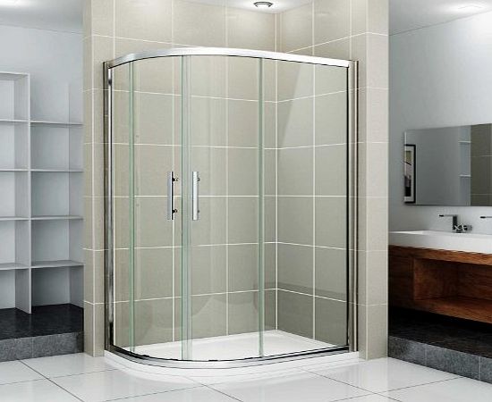 Direct Shower Solutions DSS 1200x900 New Walk In Left Hand Quadrant Shower Enclosure Cubicle Glass Door, Stone Tray amp; Waste