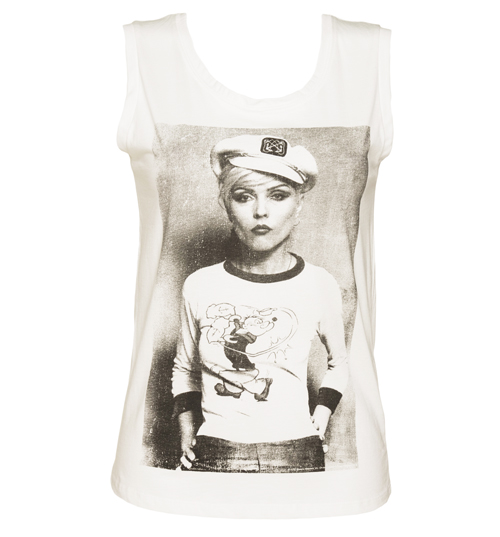 Dirty Cotton Scoundrels Ladies Off White Debbie Harry Sailor Sleeveless