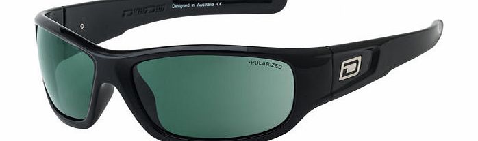 Dirty Dog Mens Dirty Dog Sythe Sunglasses - Black/Green