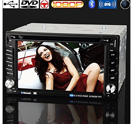 6.2 inch Dash Double DIN Car CD DVD Player Digital Touch Screen Stereo A/FM MP3