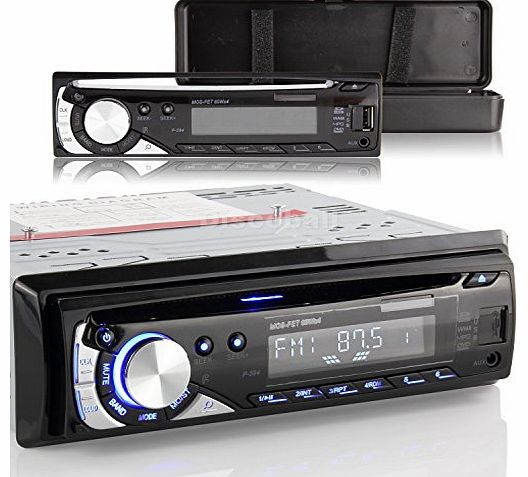  Car Stereo CD VCD DVD Player Radio FM MP3 AUX SD USB In Dash 1 DIN Panel Removable