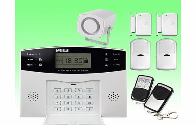 discoball LCD Security Wireless Mobile SMS GSM Autodial Home House Burglar Intruder Alarm