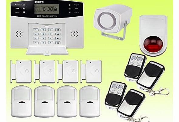 discoball WIRELESS LCD GSM AUTODIAL SMS HOME HOUSE OFFICE SECURITY BURGLAR INTRUDER ALA...