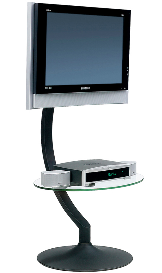 BDI Aspect 9760 TV Stand - Silver `ASPECT 9760