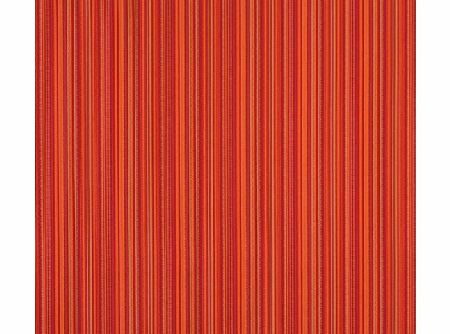 Discounted Designer Fabrics B466 Orange, Striped Indoor Outdoor Marine Scotchgard Upholstery Fabric By The Metre