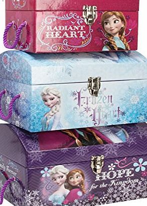 Disney `` Frozen `` Set of three Toy Chests