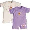 DISNEY BABY pack of two winnie the pooh rompers