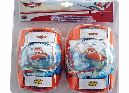 Disney Bike Kit Kneepad/ Elbow Pad Planes (Orange)