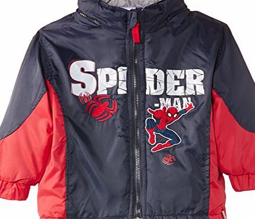 Disney Boys Spiderman NH1086 Long Sleeve Coat, Blue (Dress Blue/Red), 6 Years