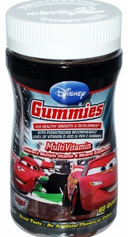 Disney Cars Gummies, Childrens Multiple Vitamin and Mineral Supplement, 60 Gummies