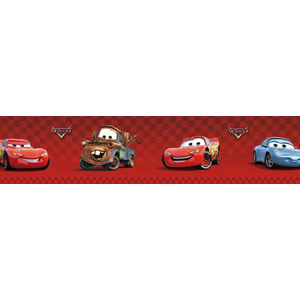 Disney Cars Red Self Adhesive Border