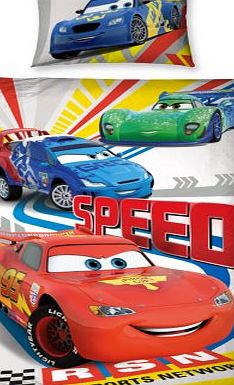Disney Cars Speed Single Panel Duvet Cover and