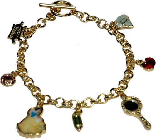 Disney Couture 14 ct Gold Plate Snow White Charm Bracelet from Disney Couture