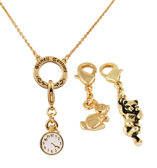 Disney Couture Alice in Wonderland Cheshire Cat Necklace Set