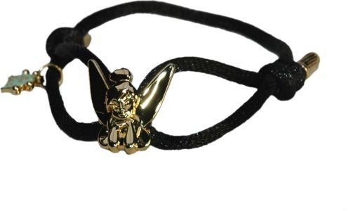 Disney Couture Black Tinkerbell Silk Cord Bracelet from Disney Couture