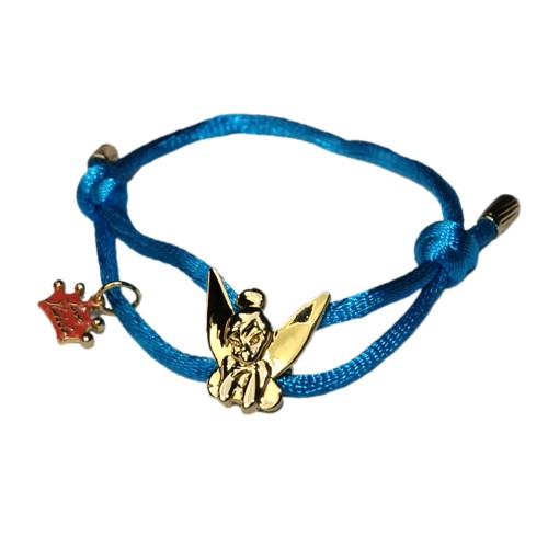 Disney Couture Blue Tinkerbell Silk Cord Bracelet from Disney Couture