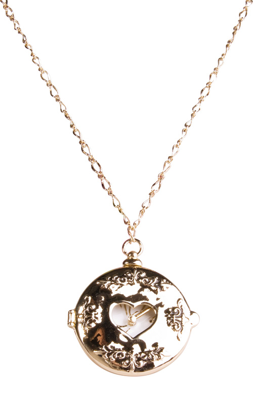 Disney Couture Gold Plated Alice in Wonderland Pocket Watch