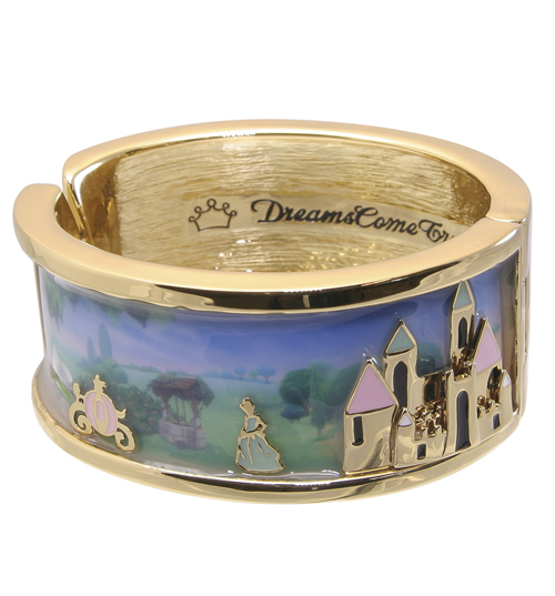 Disney Couture Gold Plated And Enamel Cinderella Castle Scene
