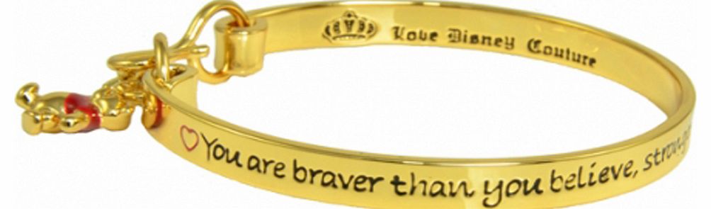 Disney Couture Gold Plated Braver Than You Believe Winnie The