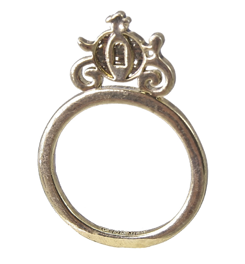 Disney Couture Gold Plated Cinderella Carriage Stacking Ring