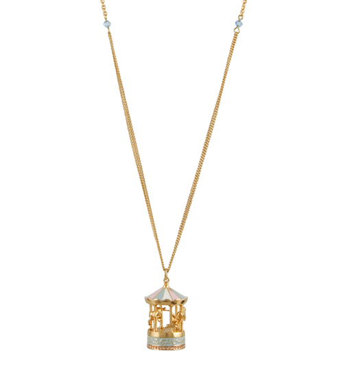 Gold Plated Dumbo Carousel Necklace from Disney