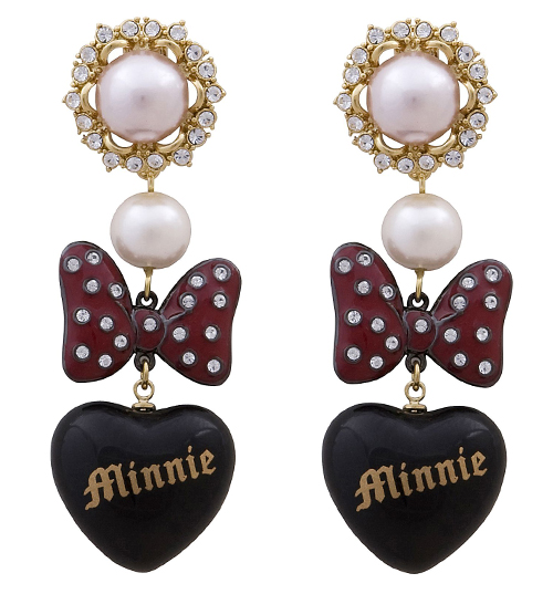 Disney Couture Gold Plated Pearl And Bows Minnie Mouse Mawi