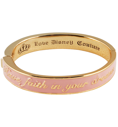Gold Plated Pink Enamel Have Faith In Your