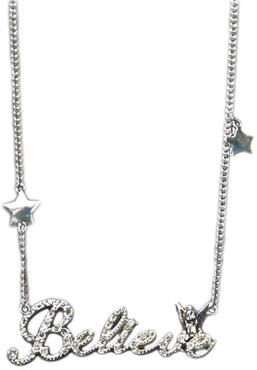 Pave Crystal Believe Tink Necklace from Disney Couture