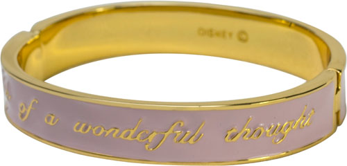 Disney Couture Pink Tinkerbell Think Of A Wonderful Thought Bangle from Disney Couture