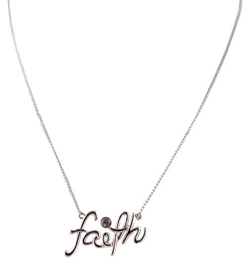 Disney Couture Platinum Plated Faith Necklace from Disney Couture
