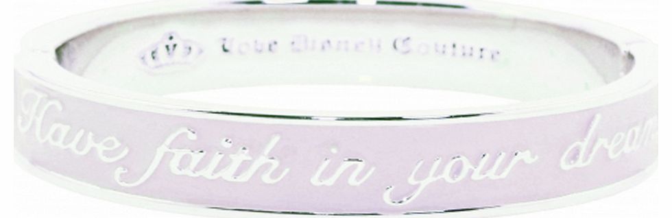 Platinum Plated Pink Enamel Have Faith In Your