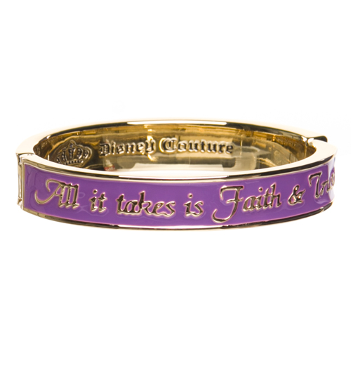 Disney Couture Purple Tinkerbell All It Takes Is Faith Bangle
